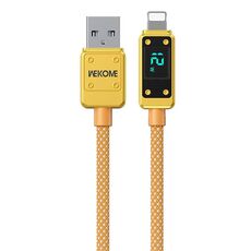 WK WDC-06i Cavo dati da USB a 8 pin per display digitale da 2,4 A, lunghezza: 1 m (giallo)