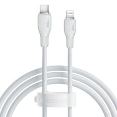 Baseus Pudding Series 20W Type-C a 8 pin Cavo dati di ricarica rapida, lunghezza: 1,2 m (bianco)