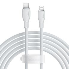 Baseus Pudding Series 20W Type-C a 8 pin Cavo dati di ricarica rapida, lunghezza: 2 m (bianco)