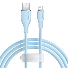 Baseus Pudding Series 2.4A USB a 8 pin Cavo dati di ricarica rapida, lunghezza: 1,2 m (blu)