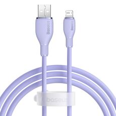 Baseus Pudding Series 2.4A USB a 8 pin cavo dati di ricarica rapida, lunghezza: 1,2 m (viola)