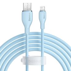 Baseus Pudding Series 2.4A Cavo dati di ricarica rapida da USB a 8 pin, lunghezza: 2 m (blu)