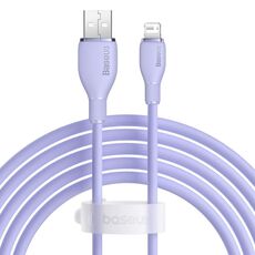Cavo dati di ricarica rapida da USB a 8 pin Baseus Pudding Series 2.4A, lunghezza: 2 m (viola)