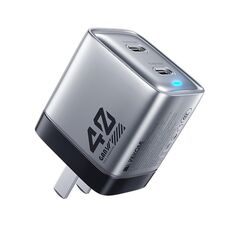 WK WP-U02 40W Doppia interfaccia USB-C / Type-C Caricabatterie rapido al nitruro di gallio (argento)