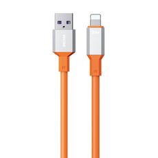 Cavo dati in silicone WK WDC-17 da USB a 8 pin da 2,4 A, lunghezza: 1,2 m (arancione)