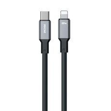 Cavo dati in silicone WK WDC-17 PD da 20 W USB-C/Type-C a 8 pin, lunghezza: 1,2 m (nero)