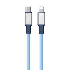 Cavo dati in silicone WK WDC-17 PD da 20 W USB-C/Type-C a 8 pin, lunghezza: 1,2 m (blu)