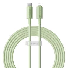 Cavo dati di ricarica rapida Baseus USB-C / Type-C a 8 pin 20 W, lunghezza cavo: 2 m (verde)