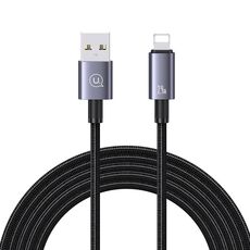 USAMS US-SJ669 Cavo dati da USB a 8 pin 2,4 A per ricarica rapida, lunghezza: 2 m (nero)