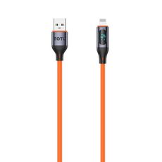 TOTU CB-7-L Cavo in silicone a ricarica rapida da USB a 8 pin per display digitale da 15 W, lunghezza: 1 m (arancione)