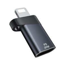 ADS-616A Adattatore PD 30W 8 pin maschio a USB-C/Type-C femmina (grigio pistola)