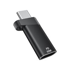 Adattatore ADS-615 PD da 60 W USB-C/Tipo-C maschio a femmina a 8 pin (nero)