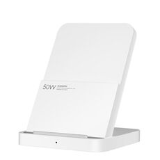 Caricabatterie wireless verticale originale Xiaomi 50W raffreddato ad aria Pro (bianco)
