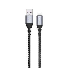 Cavo dati TOTU CB-5-L da USB a 8 pin da 15 W, lunghezza: 1 m (grigio)