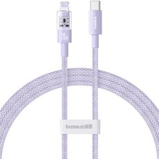 Baseus CB000093 Cavo dati di ricarica rapida USB-C/Type-C a 8 pin serie CD PD20W, lunghezza: 2 m (viola)