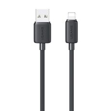USAMS US-SJ689 Cavo dati di ricarica rapida a strisce da USB a 8 pin 2,4 A, lunghezza: 2 m (nero)