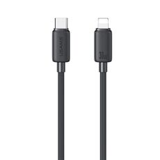 USAMS US-SJ692 Cavo dati a ricarica rapida striato da USB-C/Type-C a 8 pin 30 W, lunghezza: 3 m (nero)