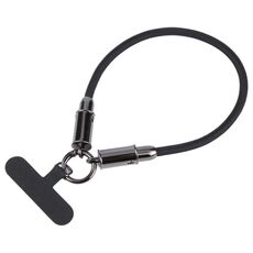 Cavo dati USB-C/Tipo-C a 8 pin Cordino corto anti-smarrimento per telefono, lunghezza: 30 cm (treccia nera)
