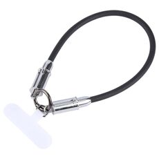 Cavo dati USB-C / Type-C a 8 pin Cordino corto anti-smarrimento per telefono, lunghezza: 30 cm (silicone nero)