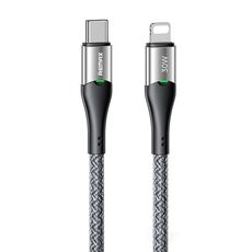 REMAX RC-C116 Cavo dati di ricarica rapida con spegnimento intelligente da 1,2 m 30 W da Tipo C a 8 pin (Argento)
