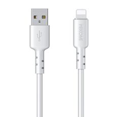 WEKOME WDC-01 Tidal Energy Series 2.4A Cavo dati da USB a 8 pin in PVC, lunghezza: 1 m (bianco)
