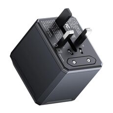 Yesido MC24 20W 3 porte USB + Type-C Spina adattatore da viaggio universale multifunzione (nero)