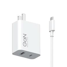 Originale Xiaomi 67W GaN 1C + 1A Caricatore rapido intelligente a doppia porta, spina americana (bianco)