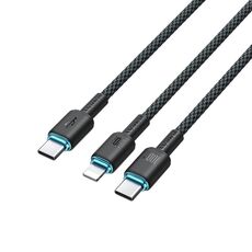 ROMOSS Cavo di ricarica rapida da USB-C / Tipo C a 8 pin e Tipo C da 1,5 m