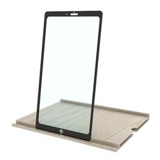 Amplificatore dello schermo del telefono cellulare HD da 12 pollici con registro (venatura del legno bianco)