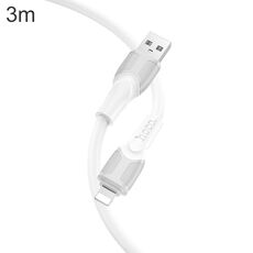 hoco X106 Cavo dati di ricarica USB a 8 pin Big Bull 2.4A, lunghezza: 3 m (bianco)