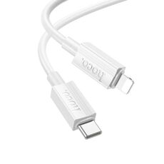 Cavo dati di ricarica USB-C/Type-C a 8 pin Favor PD hoco X107, lunghezza: 1 m (bianco)