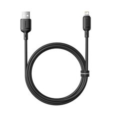 Cavo di ricarica rapida Baseus Silky Series 1m 2.4A USB a 8 pin (nero)