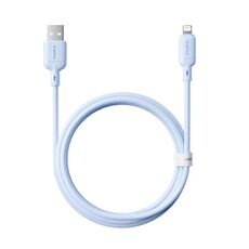 Cavo di ricarica rapida Baseus Silky Series 1m 2.4A USB a 8 pin (blu)