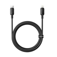 Cavo di ricarica rapida Baseus Silky Series 2m 20W USB-C / Type-C a 8 pin (nero)