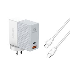 LDNIO A2620C PD3.0 65W Adattatore di alimentazione USB Caricabatterie da viaggio con cavo da tipo C a tipo C, Stati Uniti