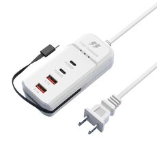 5 in 1 2 x PD 66W, 2 x USB Caricabatterie rapido Presa di alimentazione intelligente, lunghezza: 1 m (spina USA)