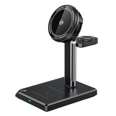 WK WP-U176 15W 4 in 1 Supporto di ricarica wireless con raffreddamento magnetico (nero)