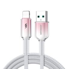 Cavo dati di ricarica rapida serie JOYROOM S-A42 Crystal Clear, cavo USB a 8 pin, lunghezza: 1,2 m (bianco)