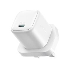 JOYROOM JR-TCG15 30W GaN USB-C / Type-C Porta Mini Caricabatterie, Spina: Spina UK (Bianco)