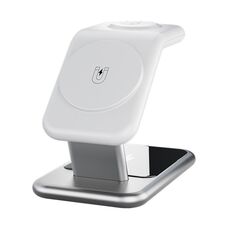Y10 15W 3 in 1 Supporto caricabatterie wireless magnetico (bianco)