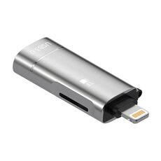Adattatore 2 in 1 da 8 pin a USB e lettore di schede TF (grigio)