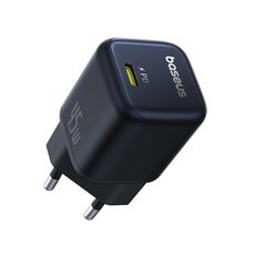 Baseus PicoGo 45W GaN Caricabatterie rapido di tipo C, spina UE (nero)
