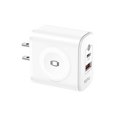 TOTUDESIGN UW128 23W USB-A a Type-C GaN Watch Caricabatterie da viaggio a ricarica rapida, spina: spina USA (bianco)