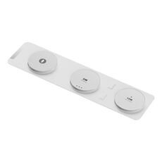 H34 15W 3 in 1 MagSafe Caricabatterie wireless pieghevole magnetico (bianco)