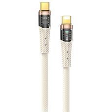 awei CL-229i Cavo di ricarica dati veloce da tipo C a 8 pin 27 W con treccia a chip, lunghezza: 1,2 m (bianco)