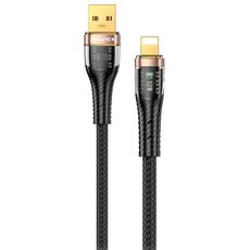 awei CL-229L Cavo di ricarica dati veloce USB A a 8 pin intrecciato, lunghezza: 1,2 m (nero)