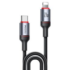 Cavo dati di ricarica Yesido CA184 PD27W 3A USB-C / Type-C a 8 pin, lunghezza: 2 m (nero)