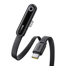 Cavo dati di ricarica rapida Baseus MVP Series 3 20W Type-C a 8 pin, lunghezza: 2 m (nero)