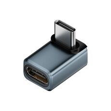Adattatore USB4 2.0 Type-C da 240 W e 80 Gbps con funzionalità complete, modello: 3D Bend (grigio)