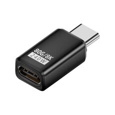 Adattatore USB4 2.0 Type-C da 240 W e 80 Gbps con funzionalità complete, modello: testa dritta (nero)